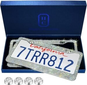 Handcrafted Bling License Plate Frames