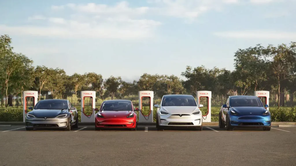 Tesla charging network