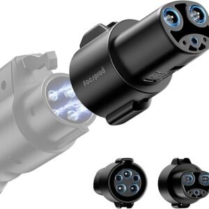 J1772 to Tesla Charger Adapter, Max 80A 250V Fast Charging Only for Tesla Model 3/Y/X/S/Cybertruck Charging Adapter, Compatible with SAE J1772 EV Charge to Tesla Adapter