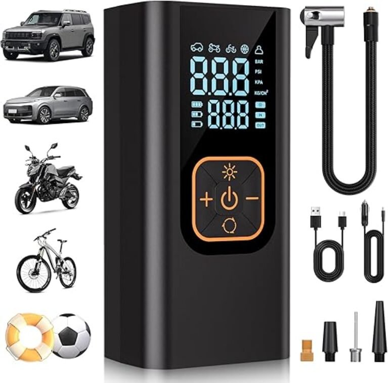 180PSI Portable Tire Inflator with Gauge