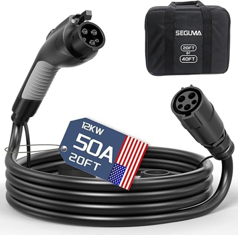 50Amp 20ft J1772 EV Charger Extension Cable